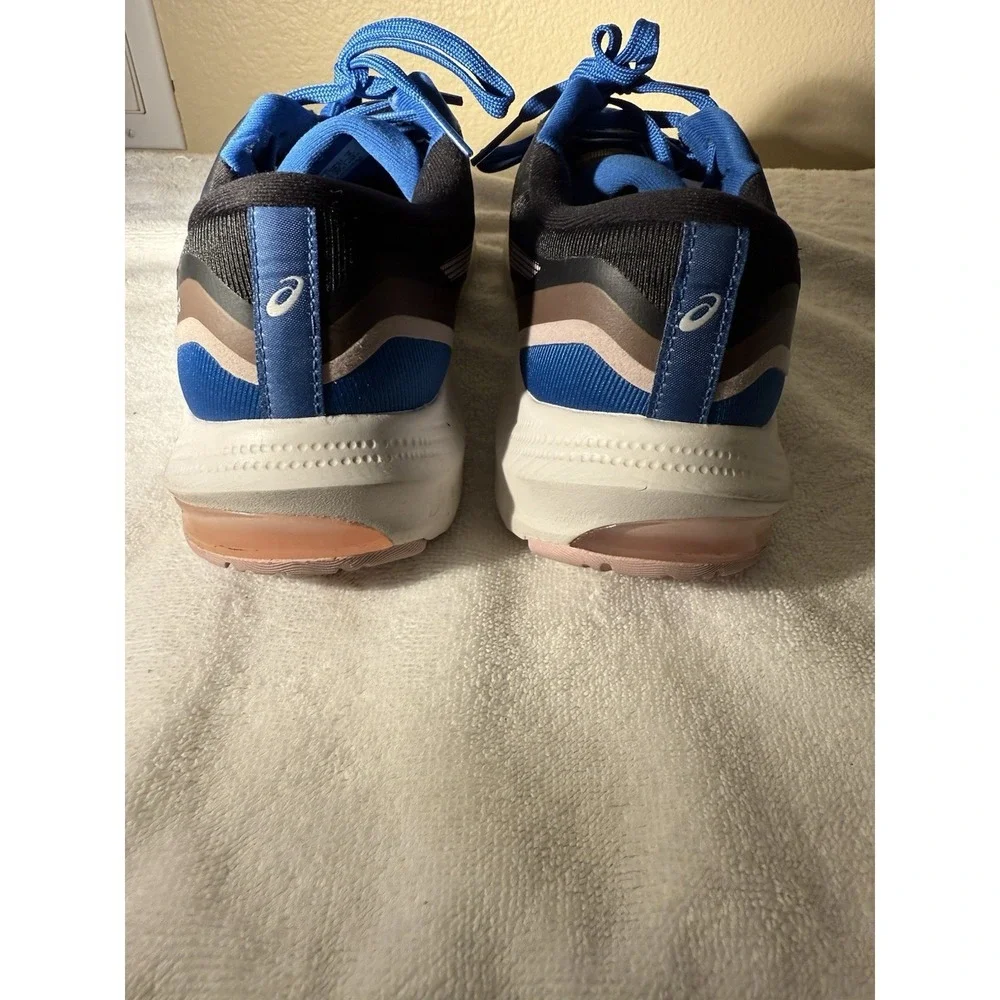 Asics Gel-Pulse 13 Running Shoes Womens 8 Black Electric Blue 1012B035 Sneaker